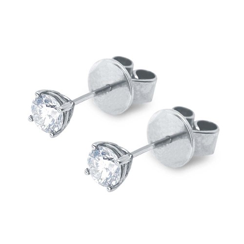 Gyémánt fülbevaló 3,3-3,5mm - fehérarany