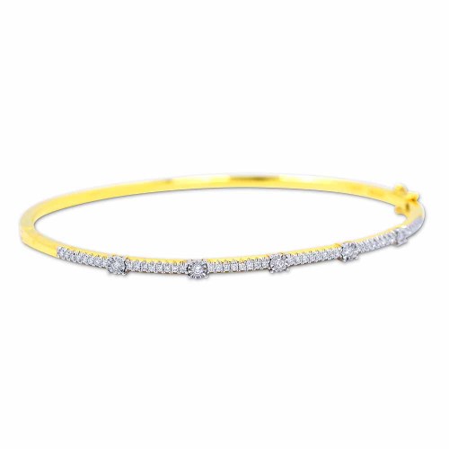 Gyémánt reif karkötő - 18K arany