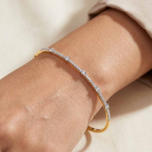 Gyémánt reif karkötő - 18K arany