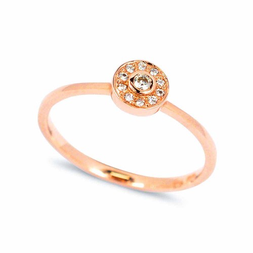 Gyémánt eljegyzési gyűrű - Hera - rose
