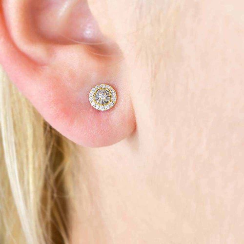 Gyémánt fülbevaló - Ava - 0,26ct - arany