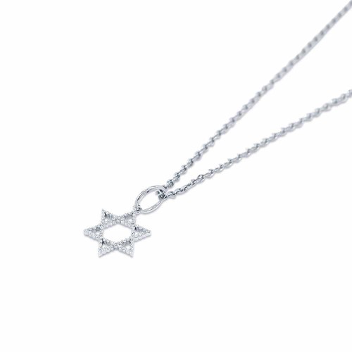 Dávid csillag medál gyémántokkal, 0,085ct