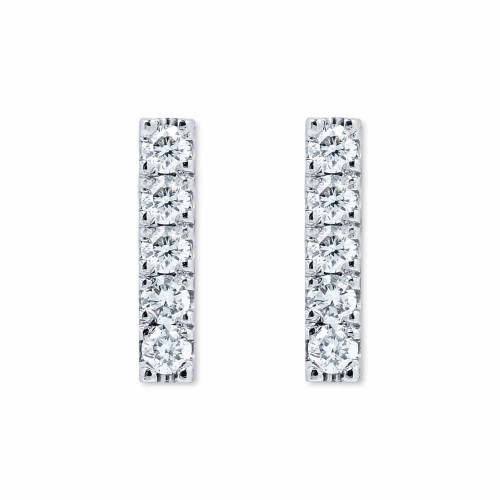 Gyémánt sor fülbevaló - 5 köves