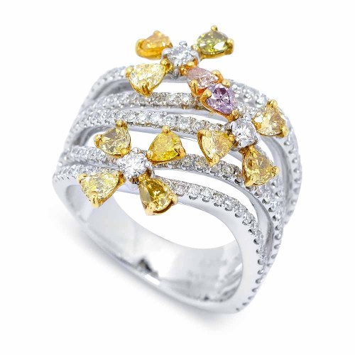 Színes gyémánt gyűrű - Esmé