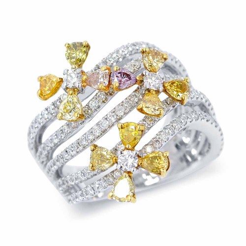 Színes gyémánt gyűrű - Esmé