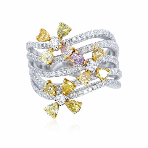 Színes gyémánt gyűrű - Esmé