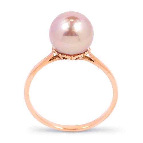 Rózsaszín gyöngy Classic gyűrű