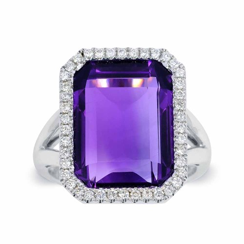 Ametiszt gyűrű - Aura