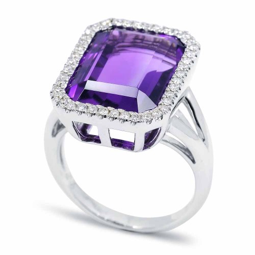 Ametiszt gyűrű - Aura