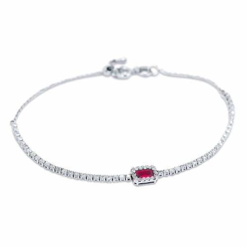 Gyémánt soros karlánc rubin dísszel