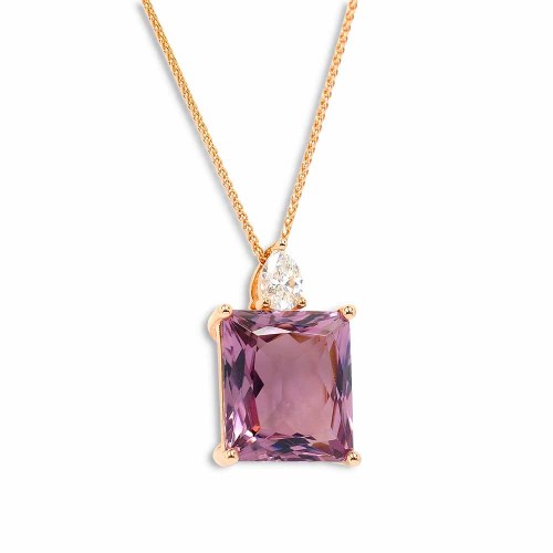 Turmalin nyaklánc rosegold-ból