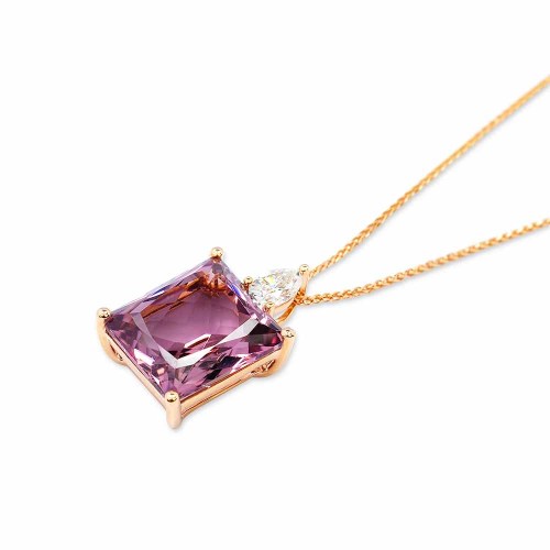 Turmalin nyaklánc rosegold-ból