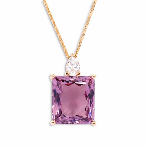 Turmalin nyaklánc rosegold-ból