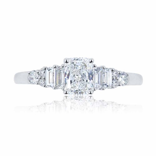 1 karátos gyémánt gyűrű - Radiant