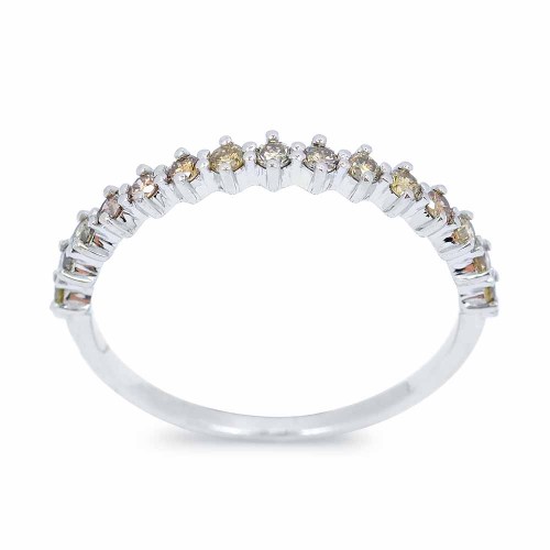 Gyémánt bogyós gyűrű - 15db - konyak