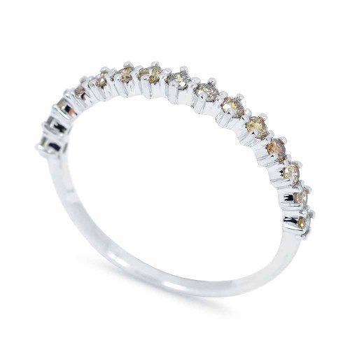 Gyémánt bogyós gyűrű - 15db - konyak