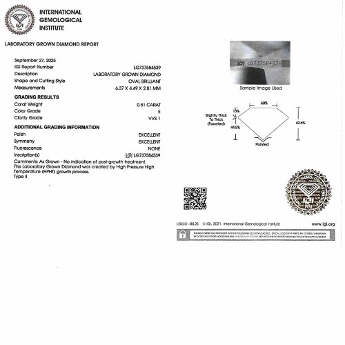 Gyémánt eljegyzési gyűrű - ovális - Celeste