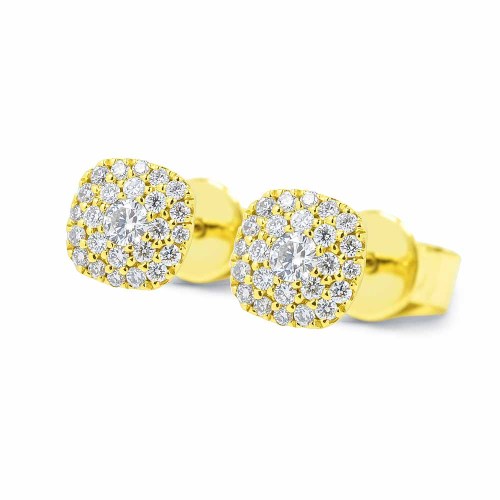 Briliáns gyémánt fülbevaló - 0,19 karát - arany