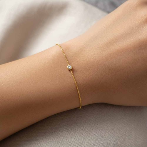 Gyémánt karlánc aranyból - Bouton