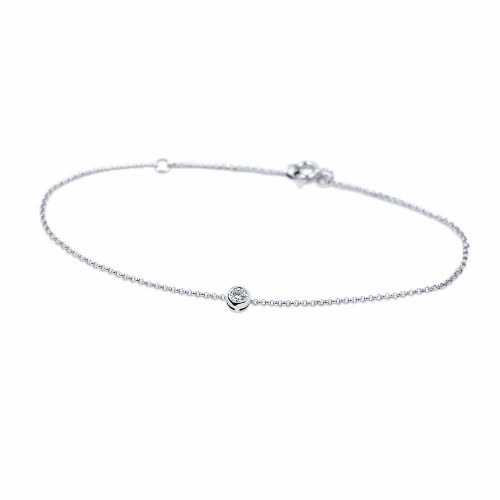 Gyémánt karlánc fehéraranyból - Bouton