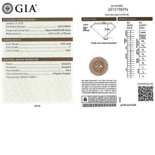 Princess gyémánt eljegyzési gyűrű - 0,6-0,75ct