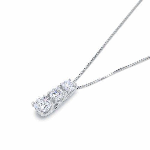 Hármas gyémánt nyaklánc - Eris - 0,7ct