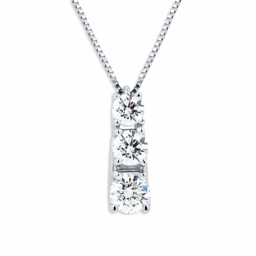 Hármas gyémánt nyaklánc - Eris - 0,7ct