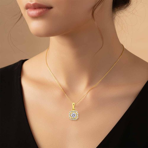 Briliáns gyémánt medál - 0,35-0,4ct - arany