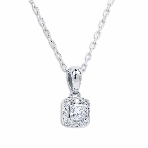 Princess gyémánt medál - 0,2 karát