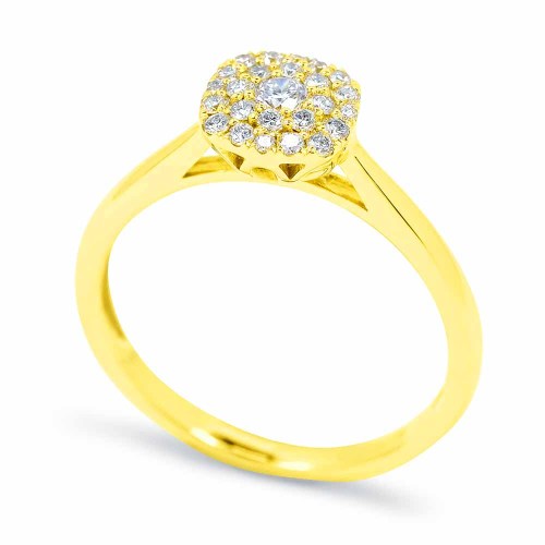 Briliáns eljegyzési gyűrű - Bonne - arany