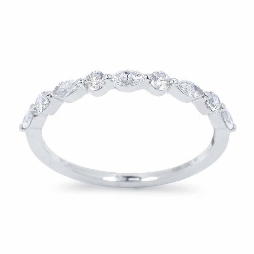 Markíz és brill gyémánt gyűrű - Amour