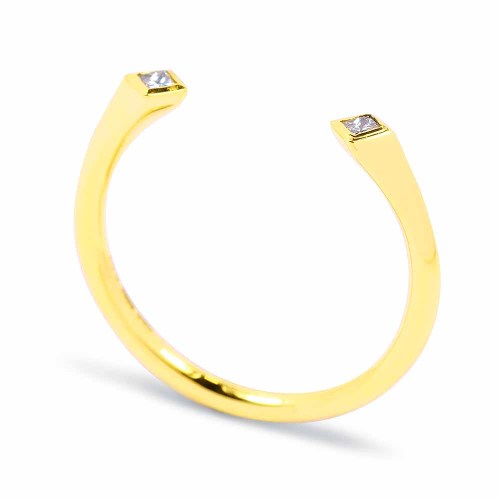 Echo gyémánt gyűrű aranyból