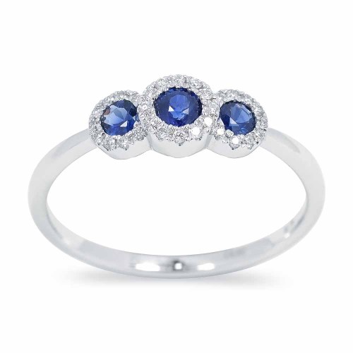 Zafír eljegyzési gyűrű - Alba trilogy