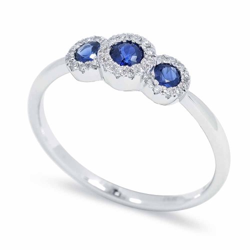 Zafír eljegyzési gyűrű - Alba trilogy