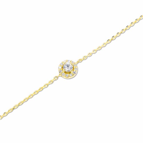Gyémánt karlánc aranyból - Halo