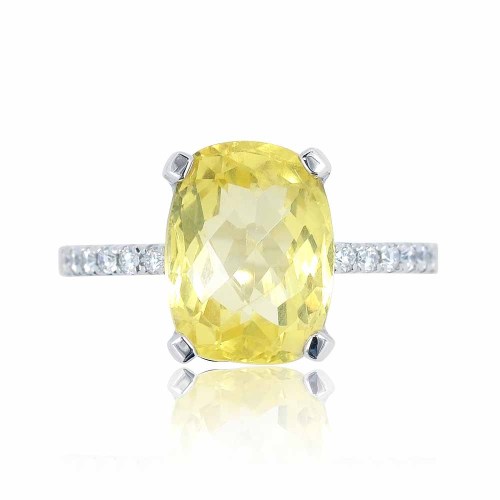 Heliodor köves gyűrű - 5 karát