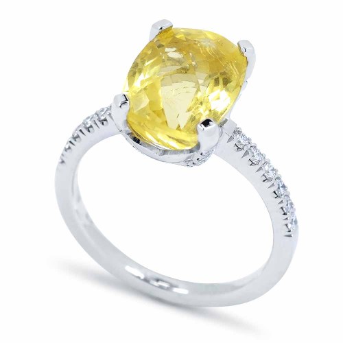 Heliodor köves gyűrű - 5 karát