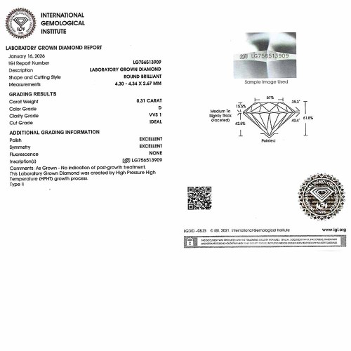 Fehérarany eljegyzési gyűrű - 0,25-0,3 karát - Hatkarmos