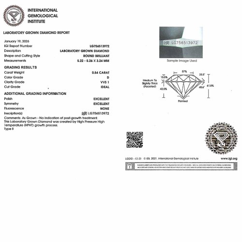 Gyémánt eljegyzési gyűrű - 0,4-0,5 karát - hatkarmos