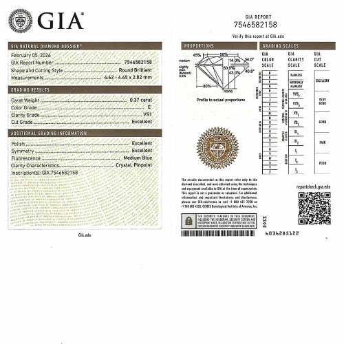 Gyémánt eljegyzési gyűrű 0,4-0,5ct - Celine