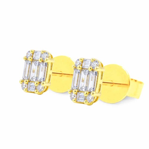 Baguette gyémánt fülbevaló - 0,3ct