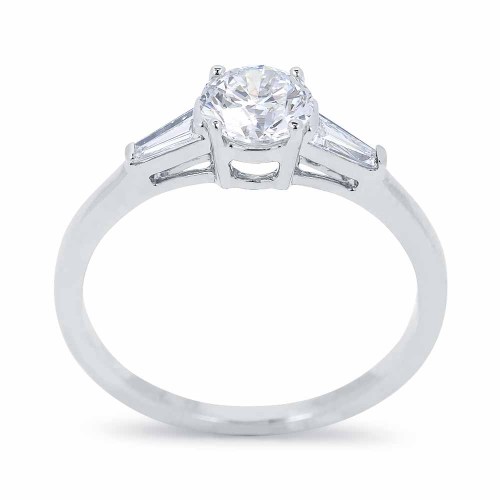 Gyémánt eljegyzési gyűrű - Trilogy - 1,04ct