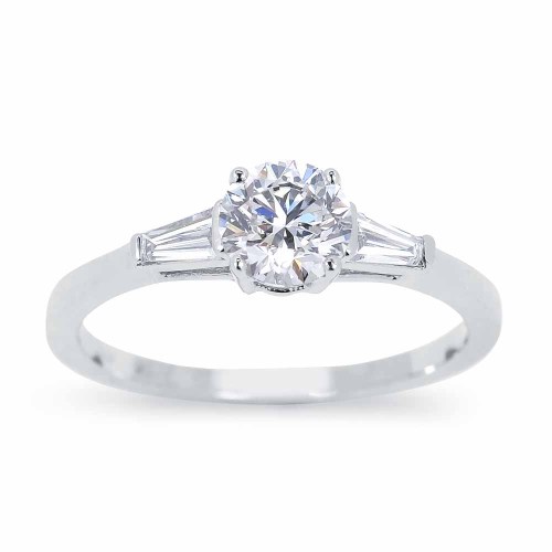 Gyémánt eljegyzési gyűrű - Trilogy - 1,04ct