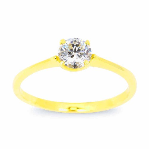 Gyémánt eljegyzési gyűrű - 0,4-0,5 karát - arany