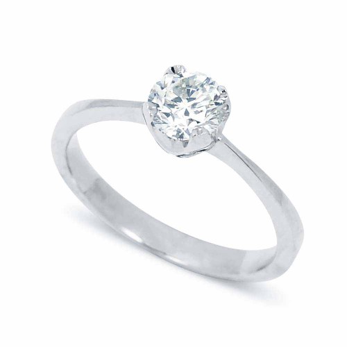 Gyémánt eljegyzési gyűrű - 0,5-0,7 karát - fehérarany