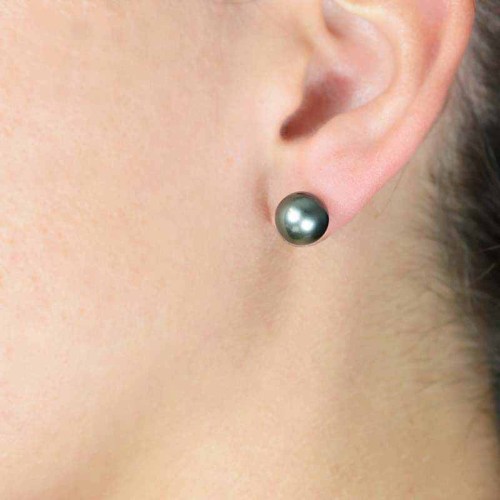 Tahiti gyöngy fülbevaló - 8-8,5mm