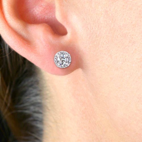 Briliáns gyémánt fülbevaló - 0,6-0,65ct