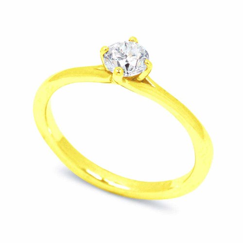 Gyémánt eljegyzési gyűrű - 0,25-0,4ct - arany