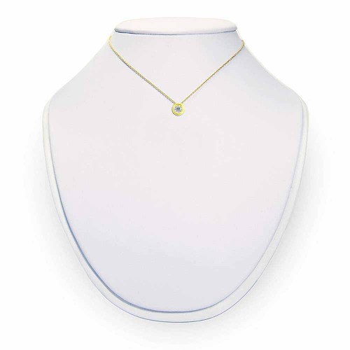 Gyémánt nyaklánc, 3,5mm, arany - buton