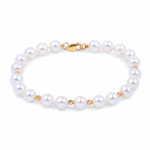 Gyöngy karlánc - 7,0mm - rose